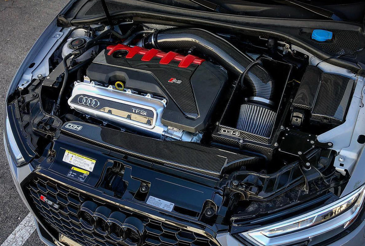 034Motorsport X34 Carbon Fiber Open-Top 4 Intake Bundle Audi TTRS & RS3 2.5 TFSI EVO