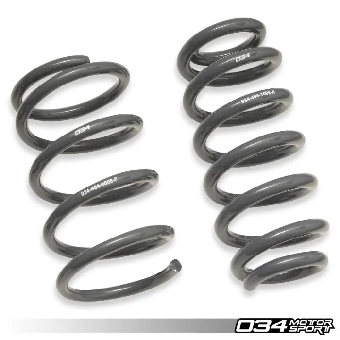 034Motorsport Dynamic+ Lowering Springs For 8V.5 Audi RS3