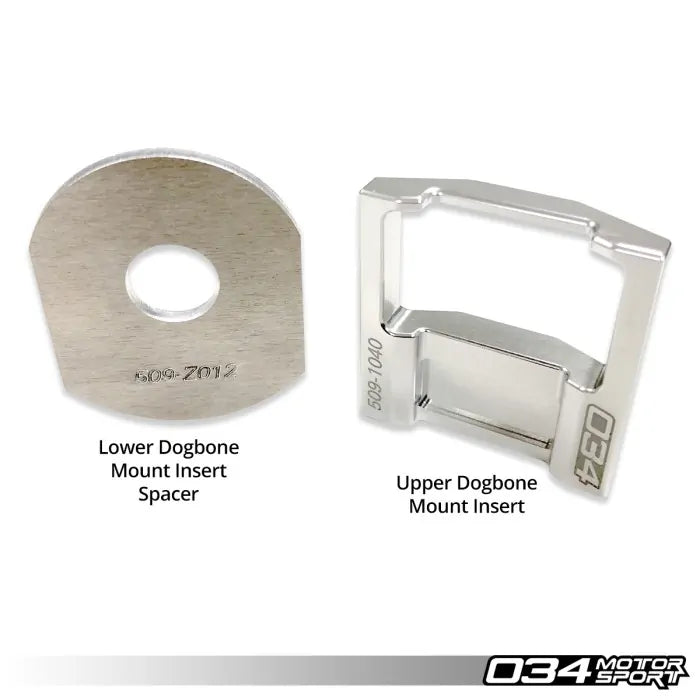 034Motorsport Billet Aluminum Upper Dogbone Mount Insert, MkV/MkVI Volkswagen Golf/GTI/R/Jetta/GLI and 8P Audi A3/S3 & 8J Audi TT/TTS/TTRS