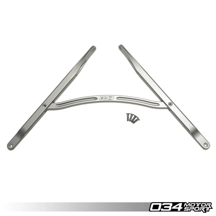 034 Motorsport Front Strut Brace, B9/B9.5 Audi A4/S4, A5/S5/RS5, Allroad, Billet Aluminum