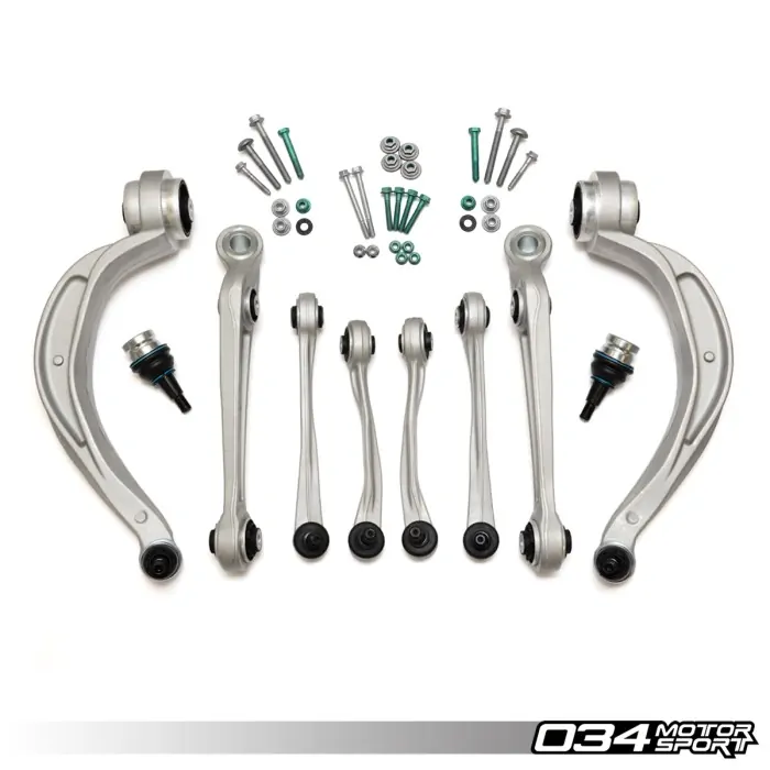 034 Motorsport Density Line Control Arm Kit, B8/B8.5 Audi A4/S4/RS4, A5/S5/RS5, Q5/SQ5, C7/C7.5 A6/S6/RS6, A7/S7/RS7, & 95B Porsche Macan
