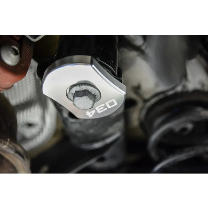 034 Motorsport Billet Aluminum MQB Rear Subframe Mount Inserts, 8V/8V.5 Audi A3/S3/RS3 Quattro, MkIII Audi TT/TTS/TTRS Quattro, & MkVII Volkswagen Golf R