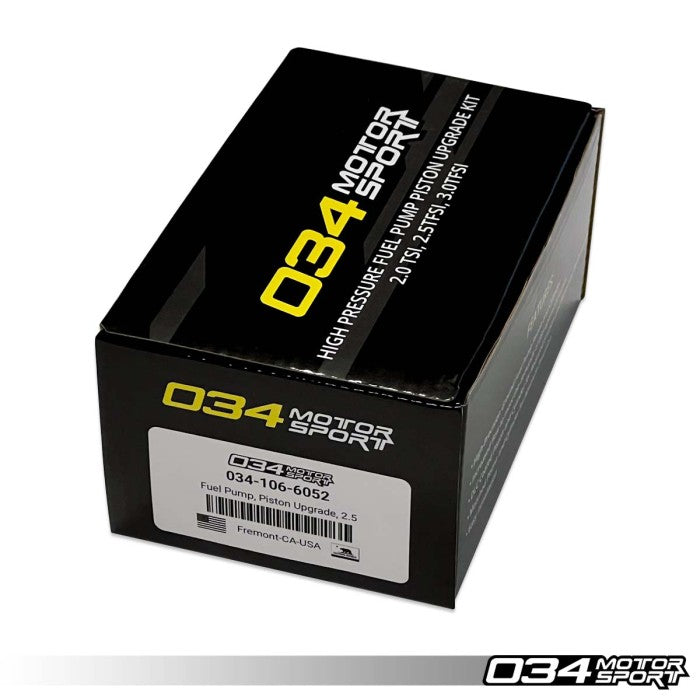 034Motorsport High Pressure Fuel Pump Piston Upgrade Kit, 2.0TSI, 2.5TFSI, 3.0TFSI Supercharged