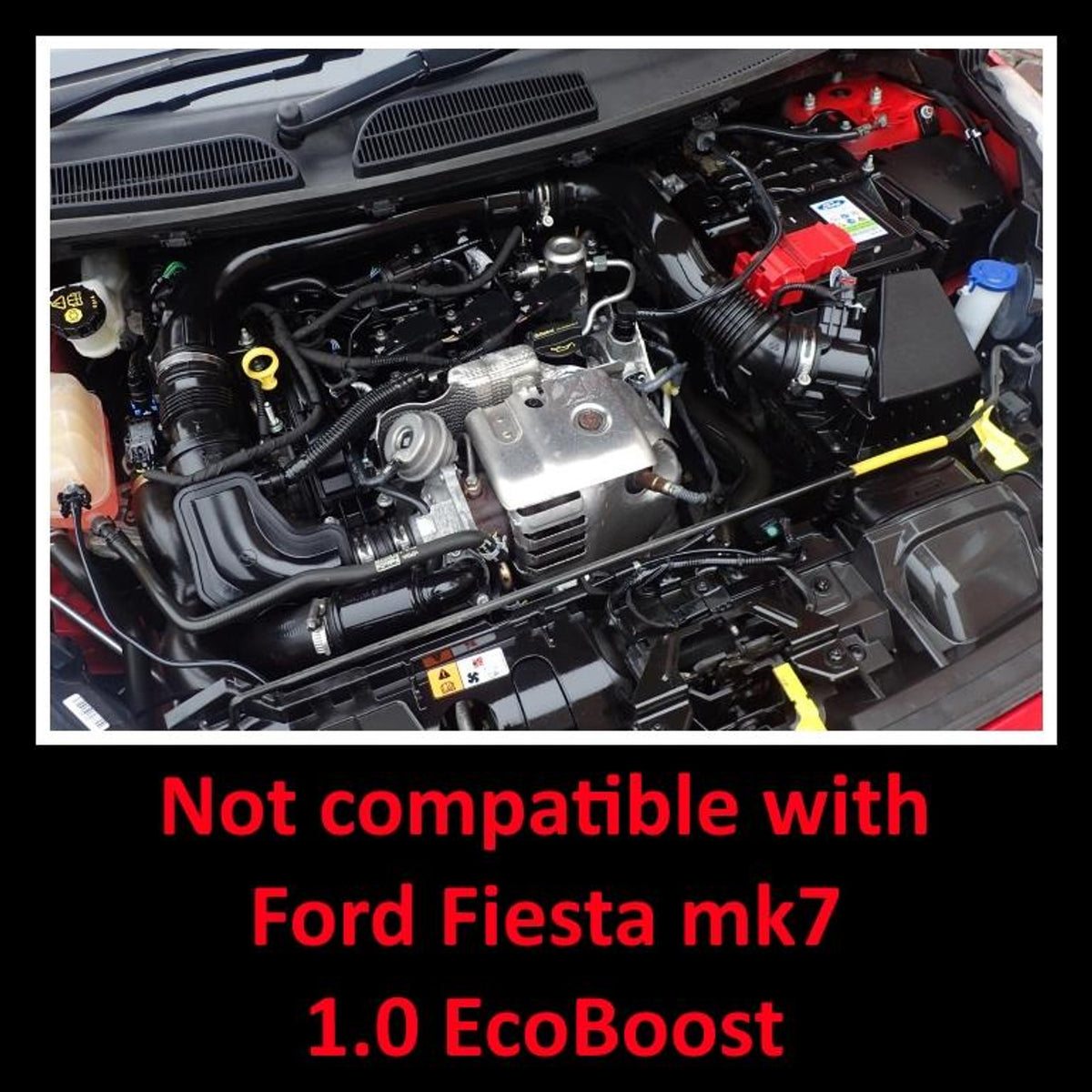Ramair 1.0 Ecoboost Ford Fiesta MK8 Black Performance Intake Kit