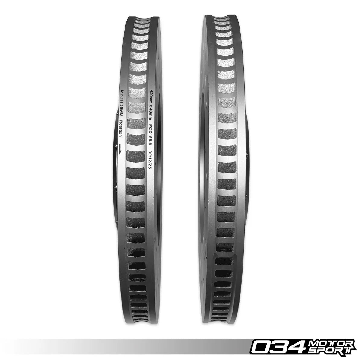 034Motorsport 2-Piece Floating Front Brake Rotor Upgrade for Audi C8 RS6 & RS7