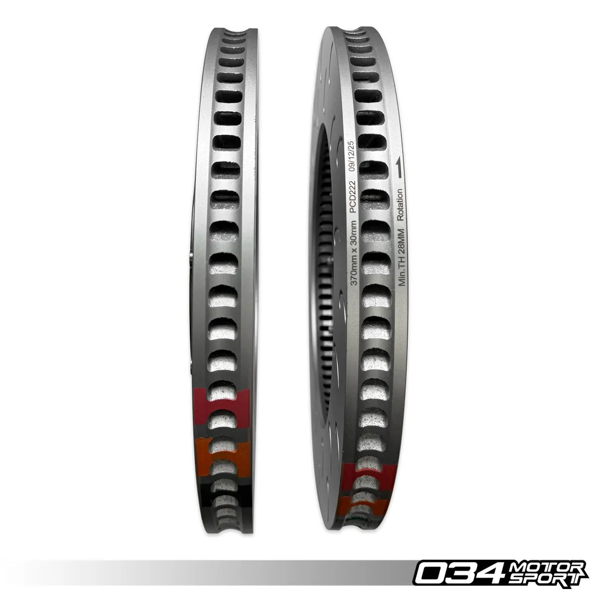 034Motorsport 2-Piece Floating Rear Brake Rotor Upgrade for Audi C8 RS6 & RS7
