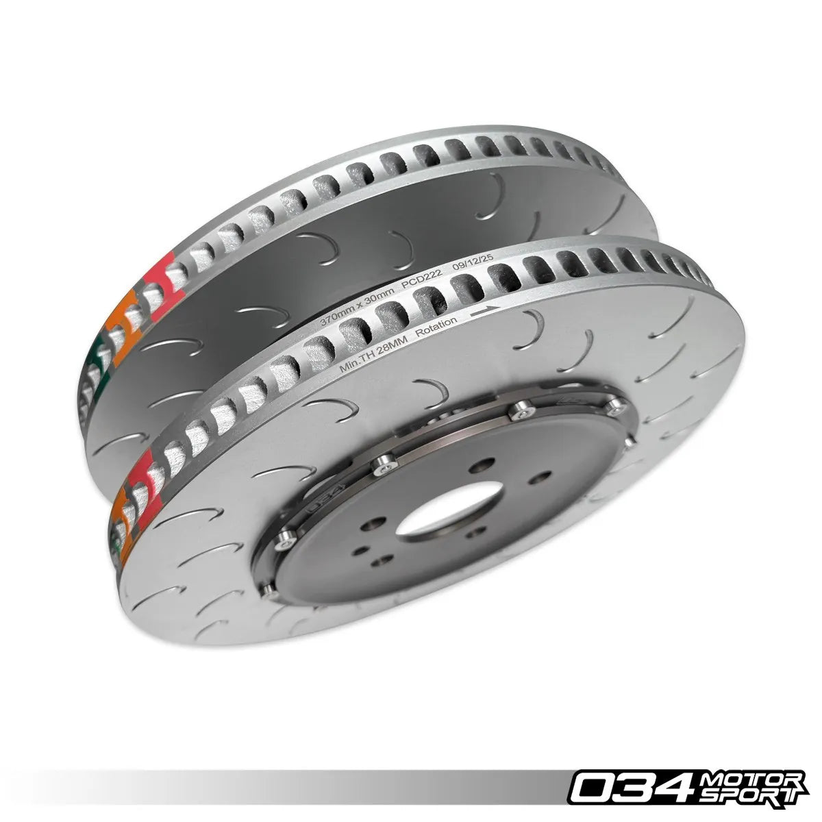 034Motorsport 2-Piece Floating Rear Brake Rotor Upgrade for Audi C8 RS6 & RS7
