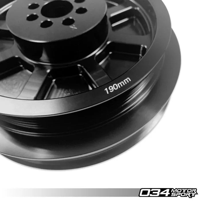 All 034 034Motorsport 3.0 TFSI Supercharger 190mm Crank Pulley Upgrade, B8/B8 ...
