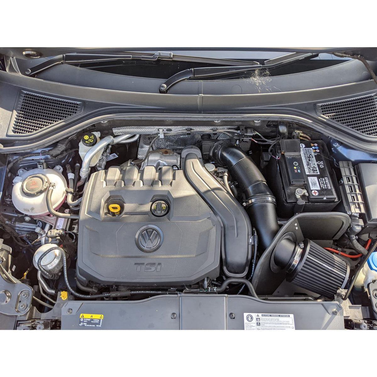 Ramair Performance Induction Kit with Turbo Inlet for VW MK8 1.5 TSI - Black Hose (BUNDLE-PRK-143-TI-008-BK)