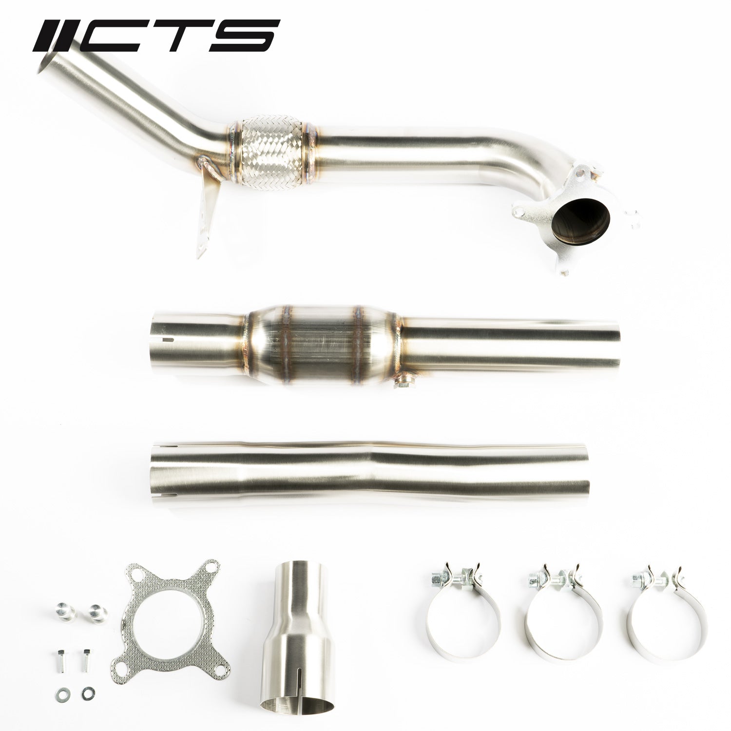 CTS Turbo MK6 Golf R 2.0T, MK2 Audi TT Quattro/TT-S 2.0T, 8P A3 Quattro/S3 2.0T Race Downpipe