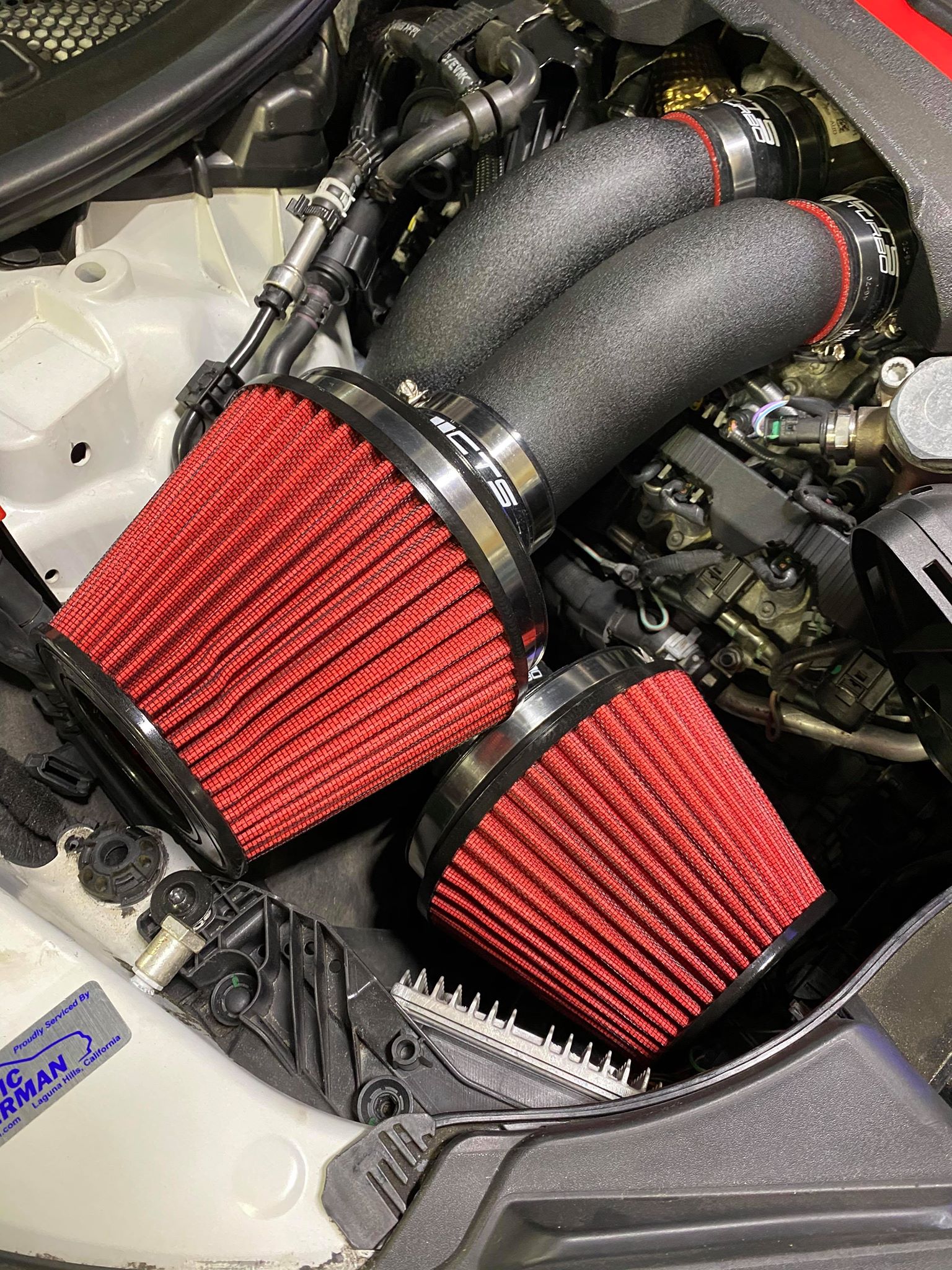 CTS TURBO C7 S6/S7/RS6/RS7 DUAL 3″ INTAKE KIT WITH 6″ VELOCITY STACK