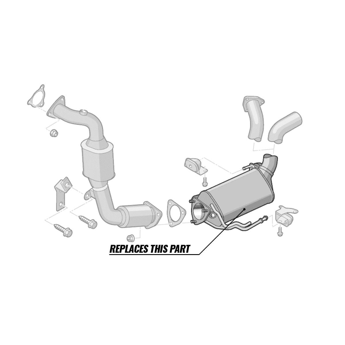 Darkside 2.5'' Stainless DPF Delete Downpipe for VW Touareg and Audi Q7