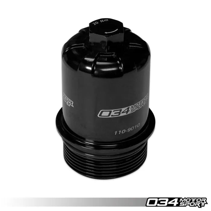 034Motorsport Billet DSG Oil Filter Cap Kit, Audi EA837 3.0T Models w/ DL501