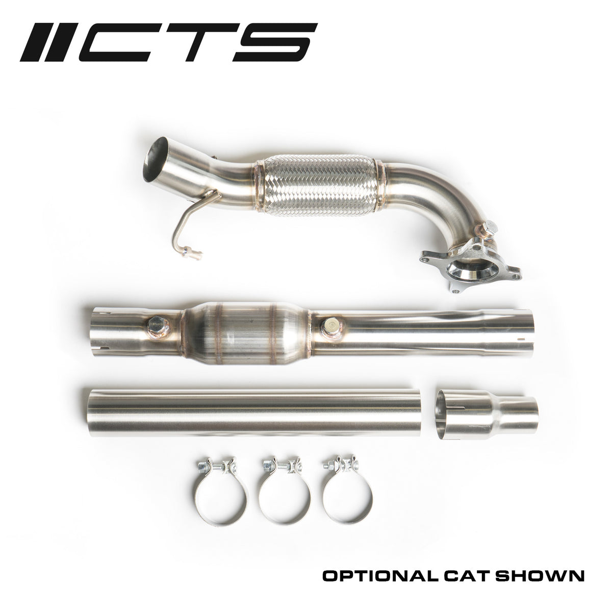 CTS Turbo Exhaust Downpipe VW/Audi 2.0TFSI EA113 (MK5 GTI, 8P A3, 8J TT)