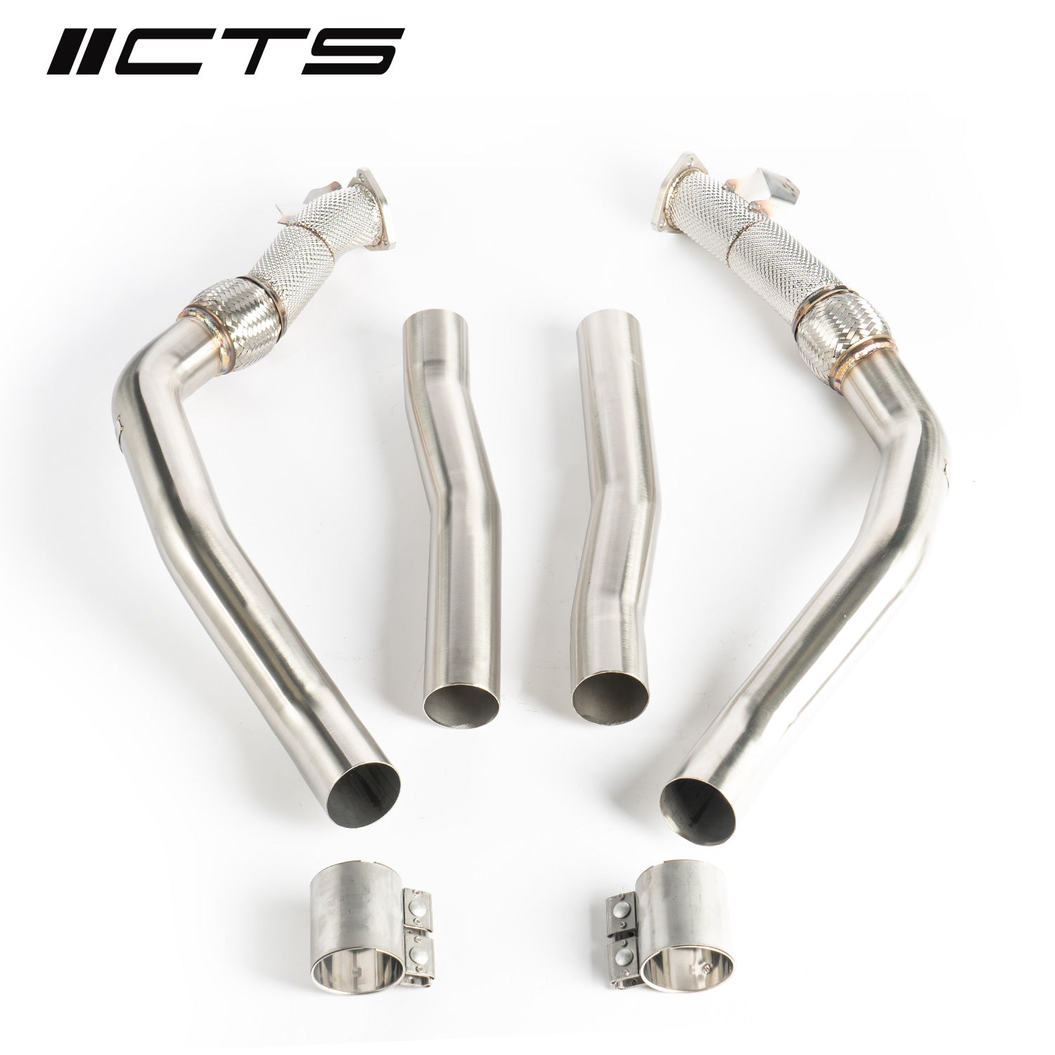 CTS Turbo Mid Pipes/Resonator Delete C8 Audi RS6/RS7