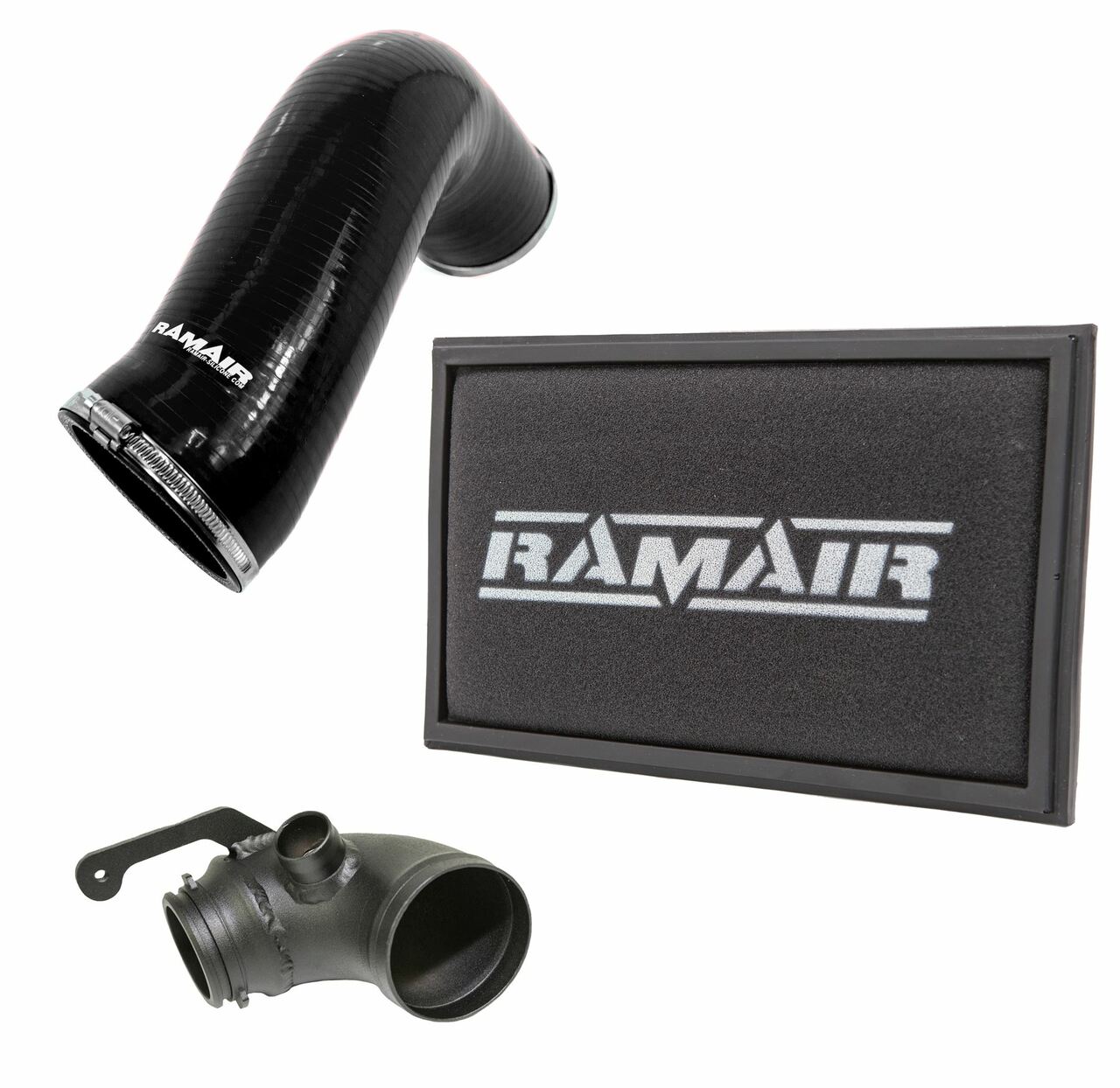 Ramair Panel Air Filter Intake Pipe Air Hose & Turbo Elbow - A3/S3, VW GOLF MK7 GTI/R, SKODA OCTAVIA RS/VRS TSI 1.8/2.0TSI MQB