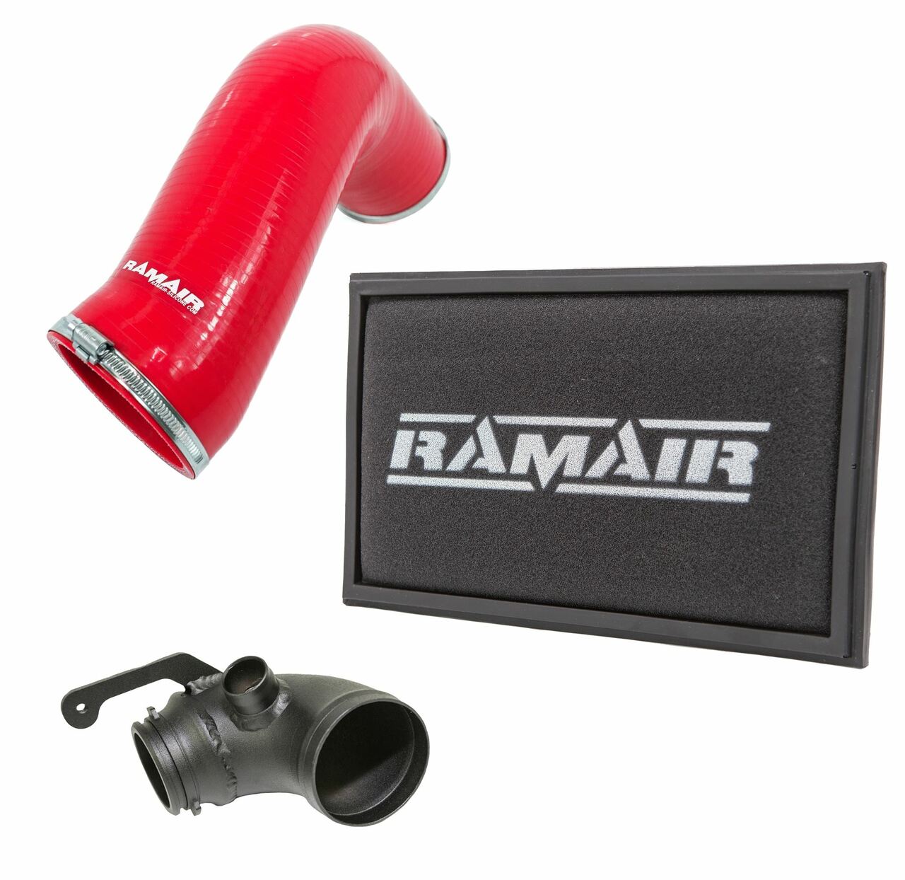 Ramair Panel Air Filter Intake Pipe Air Hose & Turbo Elbow - A3/S3, VW GOLF MK7 GTI/R, SKODA OCTAVIA RS/VRS TSI 1.8/2.0TSI MQB